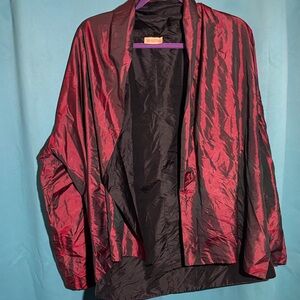 Chic Black and Red Women's Cape
